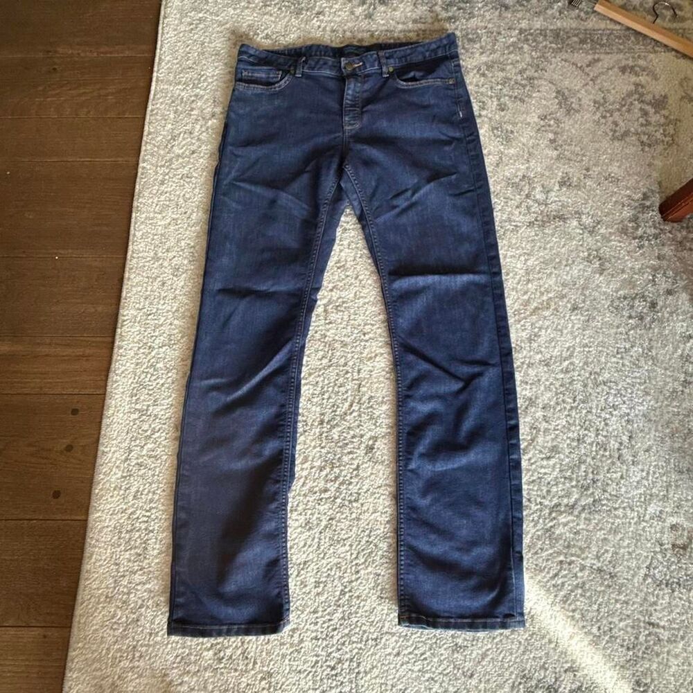 Patagonia Organic Cotton Stretch Denim Blue Jeans Straight Leg | Women's 31
